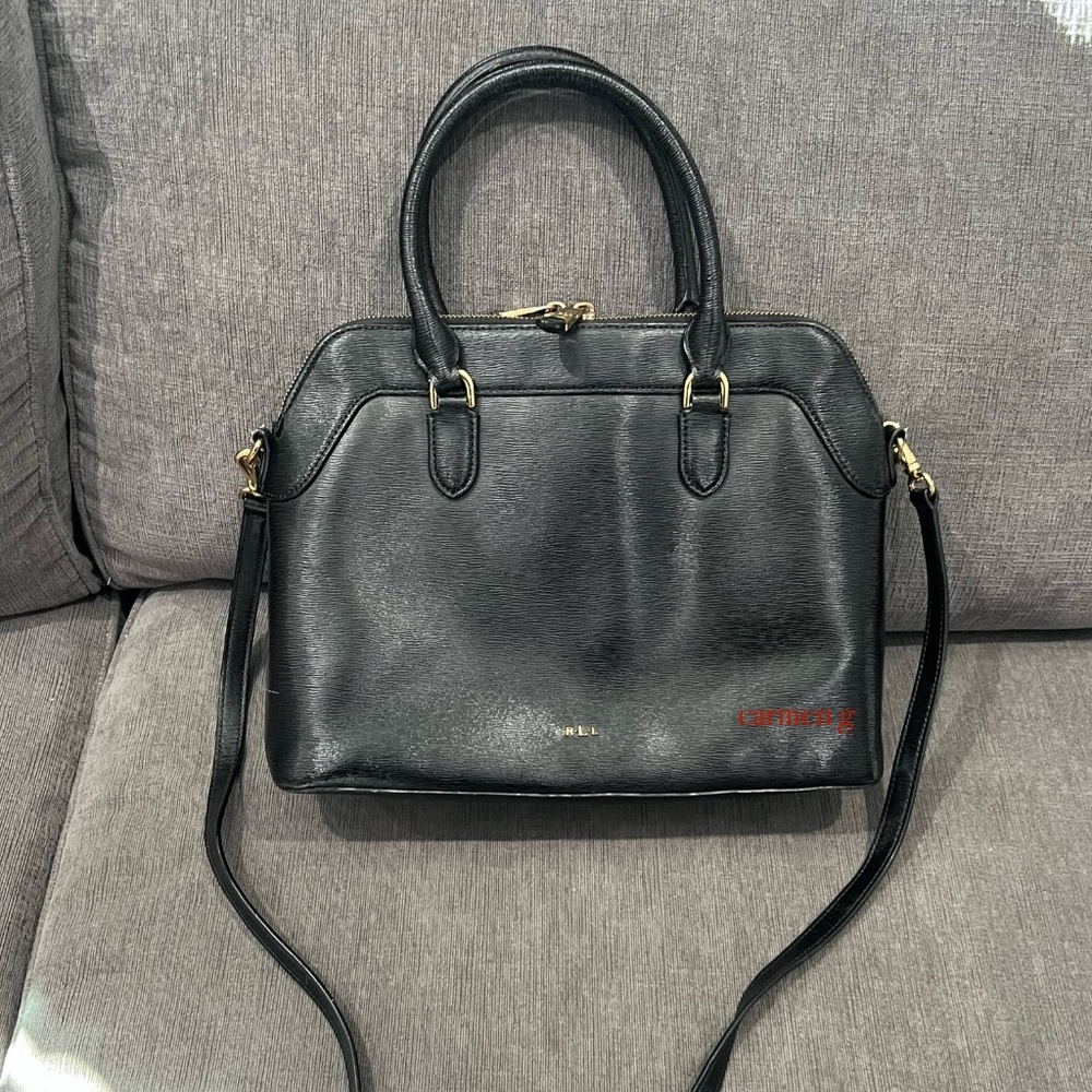 Lauren Ralph Lauren Leather Satchel Bag